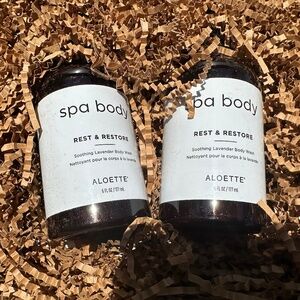 Aloette Cosmetis lavender Spa Body wash x2